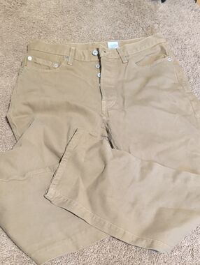 Classic Tan Button-Fly Chinos